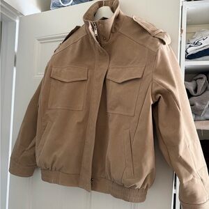 Classic Tan Bomber Jacket